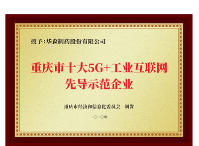 重庆市十大5G+工业互联网先导示范企业