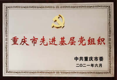 新葡亰8883ent党委获评“重庆市先进基层党组织”